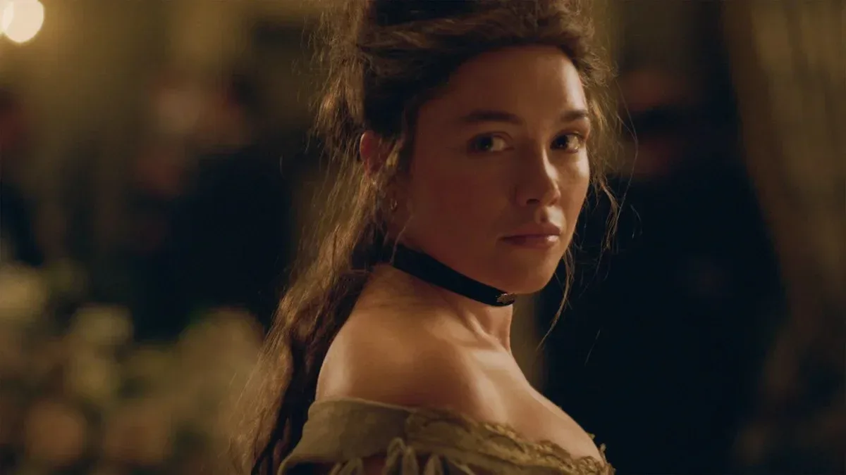 Florence Pugh interpretando Cathy Ames na produção dramática da Netflix
