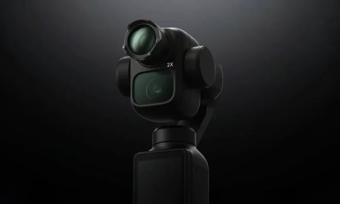 Acessório óptico instalado na parte superior de uma câmera compacta