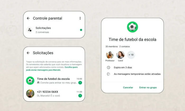 WhatsApp Amplia Controles Parentais para Adolescentes com Sistema Protegido por PIN