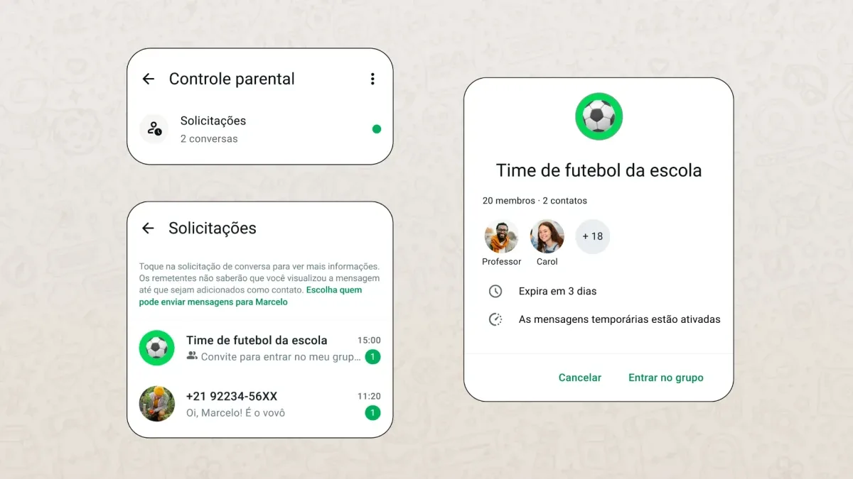 WhatsApp Amplia Controles Parentais para Adolescentes com Sistema Protegido por PIN