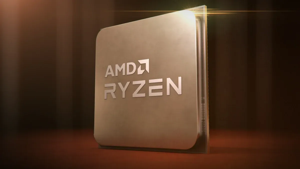 Processador AMD Ryzen posicionado em bancada de testes de hardware